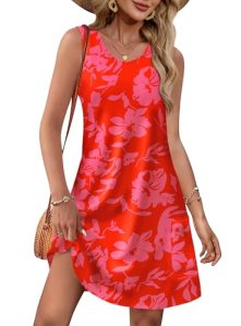 OFEEFAN Women Summer Dresses Beach Vacation Clothes for Women Swimsuit Coverups