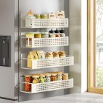 SONGMICS Strong Magnetic Spice Rack for Refrigerator