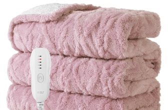 Aheadpret Heated Blanket-Electric Blanket 50″x60″ Soft Heated Throw Blanket with