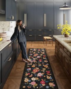 Machine Washable Rug Runners for Hallways: 2×10 Kitchen Rugs Non Slip Low Pile S