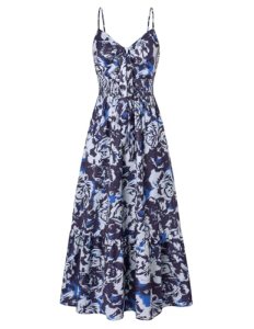 GRACE KARIN Womens Summer Floral Maxi Dresses 2026 Long Flowy Boho Dress Beach V