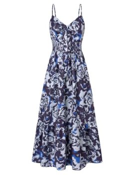 GRACE KARIN Womens Summer Floral Maxi Dresses 2026 Long Flowy Boho Dress Beach V