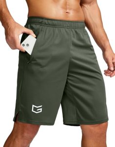 G Gradual Men’s 9″ Workout Running Shorts Quick Dry Lightweight Gym Shorts with