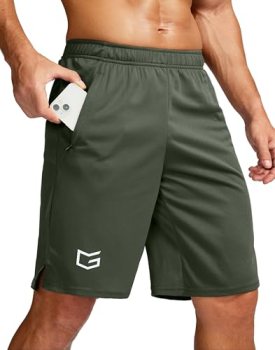 G Gradual Men’s 9″ Workout Running Shorts Quick Dry Lightweight Gym Shorts with