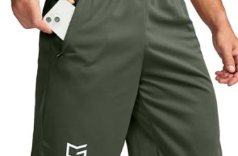G Gradual Men’s 9″ Workout Running Shorts Quick Dry Lightweight Gym Shorts with