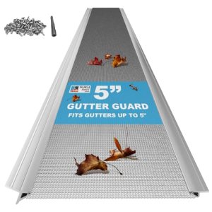 Gutter Guard Kit,Stainless Steel Mesh Gutter Guard