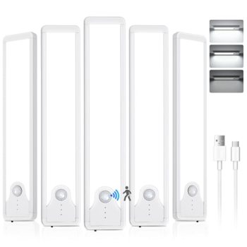 Pak Under Cabinet Lighting, 5 Pack 8 Inch 41 LED Motion Sensor Lights