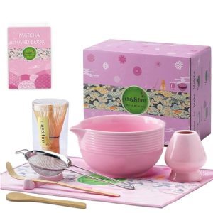 Clay&Fire Matcha Whisk Set, 9 pcs Ceramic Matcha Set