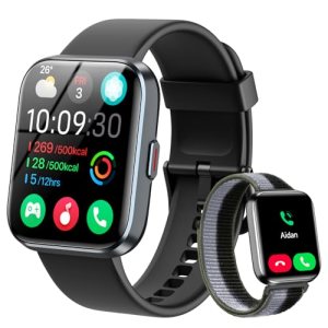 Smart Watches for Women Men, 1.83″ HD Alexa Smart Watch for Android & iPhones (C