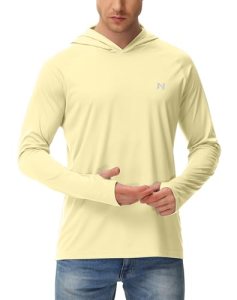 isnowood Sun Shirt UPF 50+ Men’s Fishing Shirt Long Sleeve UV Protection Hoodie