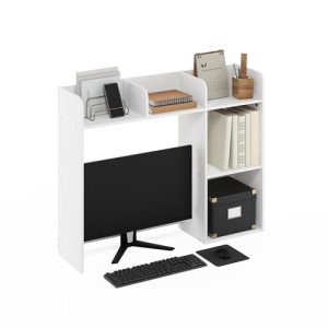 Furinno Classic Desk Shelf, 5-Shelf Desktop Hutch