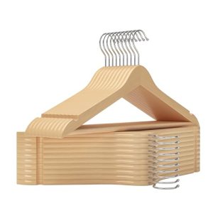 StorageWorks Clothes Hangers, Wooden Hangers 20 Pack for Closet