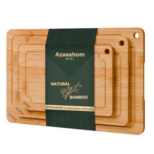 Azaeahom Bamboo Cutting Boards for kitchen