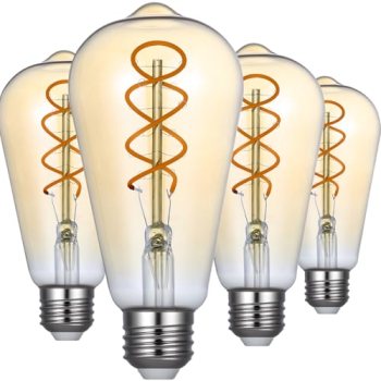 Jacqueny ST64 Vintage Edison Filament Led Bulb Amber