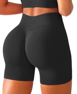 BRXL Workout Gym Shorts for Women Scrunch Butt Lifting V Back Seamless High Wais
