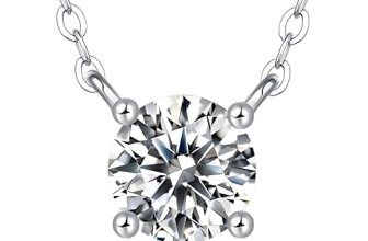 Ve Celestelle Moissanite Necklace for Women 1-2CT D Color VVS1 Clarity Lab-Creat