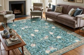 GarveeHome Boho Leaf Rugs for Bedroom