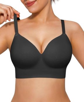 Popilush Bras for Women No Underwire Wireless Support Soft Foam Cups Bralette Se