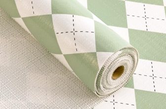 MIAONET Sage Green Shelf Liner for Kitchen Cabinets 24″ x 360″ Non-Adhesive Non-