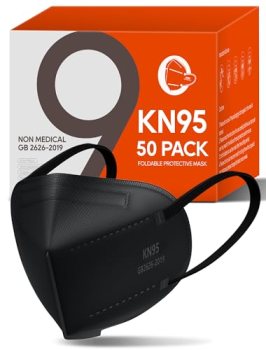 FOXFUN KN95 Face Masks 50 Pack for Adults
