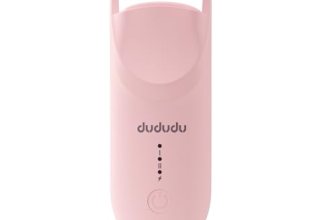 DUDUDU Heated Eyelash Curler, Portable Travel-Size Mini Electric Heated Lash Cur