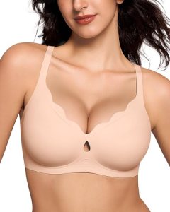 ProKloud Wireless Bras for Women Wave Push Up No Underwire Bralettes Seamless Fu