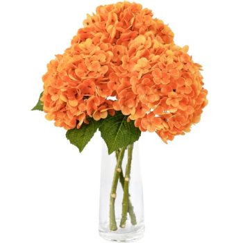 Leftover 3 Pcs Fall Hydrangea Artificial Flowers