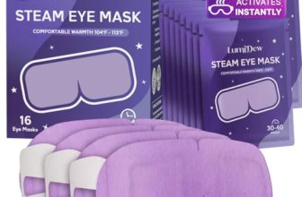 LumiDew Steam Eye Mask, Self Heating Heated Eye Mask for Sleep