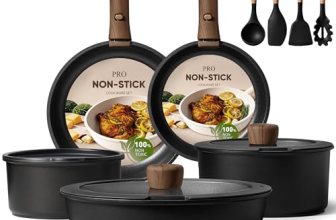 CAROTE 19pcs Pots and Pans Non Stick