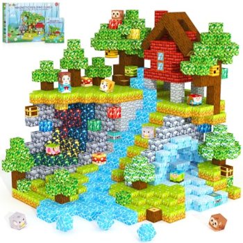 ORZbb 150PCS Magnetic Blocks, Magnet Cubes Building Blocks Toddler Travel Toys f
