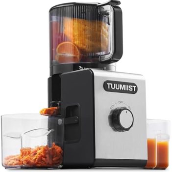 Cold Press Juicer Machine, 6.5″ Large Feed Chute Masticating Extractor