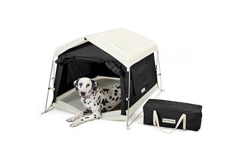 Dog Tent Cotton Fabric, Aluminum Poles and Camping Mat