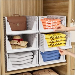 CTSNSLH 5 Pack Closet Organizers Storage Box