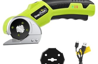 SnapFresh 4V Cordless Electric Scissors-Rechargeable Rotary Box Cutter w/ 2.0Ah