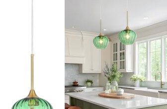 QianZhan Green Glass Pendant Light