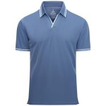 Esabel.C Mens Polo Shirts Short Sleeve V-Neck Cotton Breathable Stretch Golf Pol