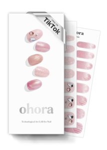 ohora Semi Cured Gel Nail Strips (N Mermaid Glow) – Works with Any Nail Lamps