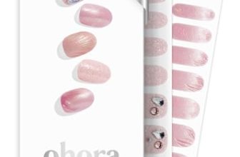 ohora Semi Cured Gel Nail Strips (N Mermaid Glow) – Works with Any Nail Lamps