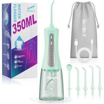 GOLDANT 2026 New 350ML Water Dental Flosser Teeth Pick with Bag