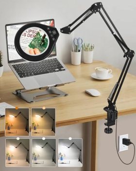 10X & 5X Magnifying Glass with LED Light