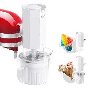 2 in 1 Ice Cream Maker and Shaved Ice Attachment for KitchenAid Stand Mixers