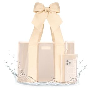 Case-Mate Special Edition Ecru Raffia Bow Beach Tote