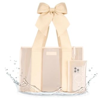 Case-Mate Special Edition Ecru Raffia Bow Beach Tote