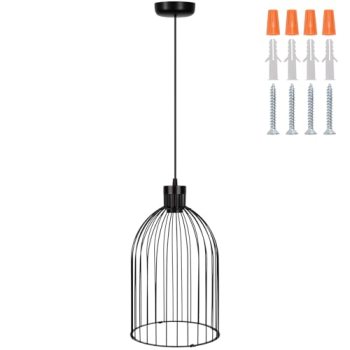 Black Decorative Birdcage Industrial Chandelier