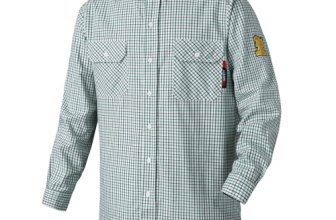 DPSAFETY FR Shirts for Men 7oz Fire Resistant Shirts CAT2 Welding Shirt 100% Cot