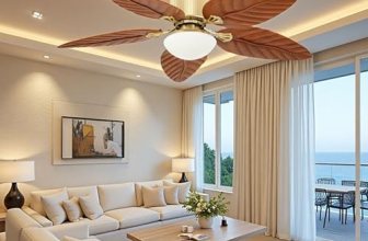 DWVO 52″ Tropical Ceiling Fan with Light & Remote