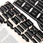 Black Bible Tabs for Men – Paper Index Tabs for Scripture Study & Chapter Marker