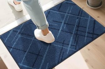 COSY HOMEER Front Door Mat Low Profile Non-Slip Doormat for Entryway