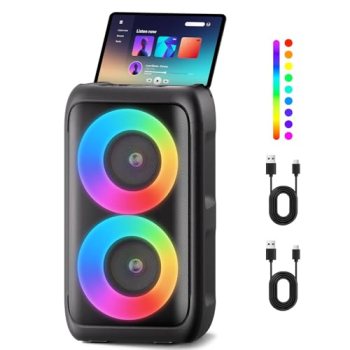 Bluetooth Speaker with 2 Wireless Microphones