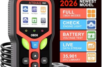 OBD2 Scanner Diagnostic Tool, Check Engine Lights and Clear Vehicle Trouble Code